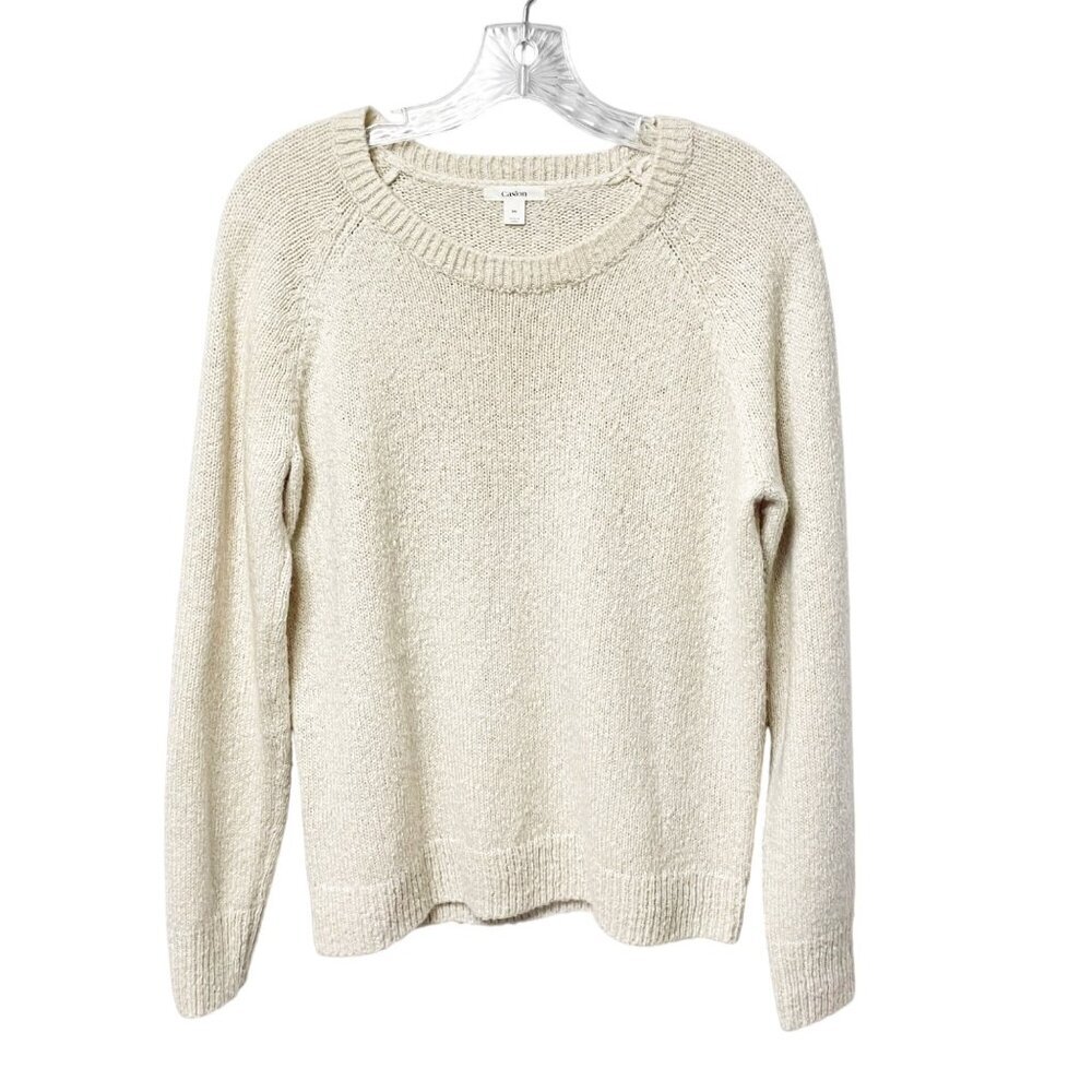 Caslon Wool Blend Long Sleeve Crew Neck Pullover Sweater Women’s Size Medium